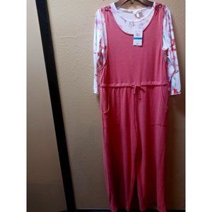 Self Esteem girls jumper with floral shirt SZ 16 XL